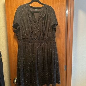Torrid Black Polka Dot Dress
